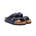 Birkenstock Womens Arizona Birko Flor Navy Sandals - Size UK 10