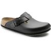 Birkenstock - Clog Boston Super Grip, Naturleder, schwarz, Weite normal, Größe 37