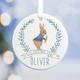 Baby's First Christmas Tree Decoration, Rabbit Bauble Girl Boy Ornament, Babys 1st Christmas Decoration