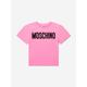 Moschino Kids Girls Logo Maxi T-shirt In Pink Size 5 Yrs