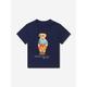 Ralph Lauren Kids Baby Boys Bear T-shirt In Navy Size 3 - 6 Mths