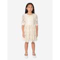 Self Portrait Girls Lace Mini Dress In Cream Size 10 - 12 Yrs