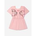 KENZO KIDS Girls Organic Cotton T-shirt Dress In Pink Size 14 Yrs