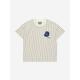 KENZO KIDS Boys Striped Flower Print T-shirt In Cream Size 8 Yrs