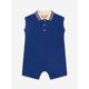 Gucci Kids Baby Boys Sleeveless Romper In Navy Size 9 - 12 Mths