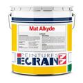Peinture professionnelle mat, murs et plafonds, résine alkyde - Mat Alkyde ecran 77 Blanc 4 litres