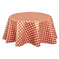 CPM - Nappe en toile cirée ronde vintage Vichy - Diam. 150 - Rouge