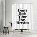 Americanflat 71" x 74" Shower Curtain, Dont Quit Your Daydream by Motivated Type Polyester in Gray/Pink | 71 H x 74 W in | Wayfair A89P117SHOW7174