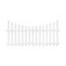 Outdoor Essentials Glendale 4 ft. x 8 ft. Vinyl Scalloped Dog Ear Picket Fence Panel Vinyl in White | 48 H x 96 W x 1.5 D in | Wayfair 153150