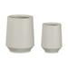 South Shore Dalya 2-Piece Planter Set in Gray | 19.5 H x 16.25 W x 16.25 D in | Wayfair 15017