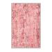 Pink 2'7" x 9'10" Area Rug - East Urban Home Hutchinsen Abstract Machine Made Power Loomed Polyester Area Rug in Polyester | Wayfair