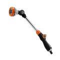 18 Inches Garden Watering Wand 180Â° Rotating Head Hose Wand with Thumb Control Shut Off Valve 10 Pattern