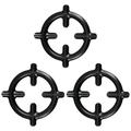 Etereauty 3Pcs Moka Pot Stands Gas Stove Racks Stove Cooker Plates Coffee Pot Stands