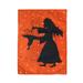 Garden flag Halloween Garden Flag Witch Printed Garden Flag Hanging Banner (Assorted Color)