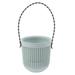 BCLONG 3.5 Inches Resin Hanging Planter Lazy Self Watering Basket with Chain Double-Layer Hanging Flower Pot for Garden Indoor Outdoor Home Decoration (White Color)