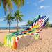 Lounge Chair Cover Microfiber Beach Chair Coverï¼ŒMicrofiber Chaise Lounge Chair Towel Covers for Sun Lounger Pool Sunbathing Beach Hotel Vacation Easy to Carry Around No Sliding Tie-Dye