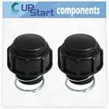 2-Pack 791-181468B Bump Head Knob Assembly Replacement for Troy-Bilt TB475SS (41BDT47C063) Gas Trimmer - Compatible with 181468 Bump Knob and Spring Assembly