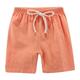 Pimfylm Toddler Boys Toddler Pull-on Knit Shorts Orange 4-5 Years