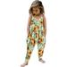 MELDVDIB Toddler Girls Kids Jumpsuit One Piece Floral Dinosaur Playsuit Strap Romper Summer Outfits Clothes on Clearance