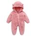 Baby Fleece Winter Coat Newborn Baby Fleece Footie Snowsuit Winter Bunting Onesie Cartoon Warm Hooded Romper Jumpsuit Outfits For Girls Boys