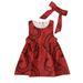 Pimfylm Cute Spring Dresses Toddler Kids Girls Summer Dress Sling Floral Casual Dress Pattern Girls Party Dress Sleeveless purified cotton Red 2-3 Years