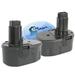 2-Pack UpStart Battery DeWalt DW935 Battery - Replacement DeWalt 14.4V Battery (2000mAh NICD)