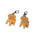 BT Bear 2PCS Dog Keychain Ring Pendants Cute Pet Mini Dog Memorial Keyring Metal Lightweight Dog Keychain Gift 8#-Tidy