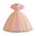 Pimfylm Beach Dresses For Women Toddler Girls Linen Dress Ruffle Sleeveless Tie Back Kid Baby Casual Dresses 2023 Pink 13-14 Years