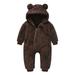 Girls Ski Pants Size 8 Girls Baby Warm Jumpsuit Hooded Bear Snowsuit Coat Boys Thick Girls Coat&jacket