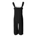 Vedolay Plus Size Romper Women Sleeveless Crew Neck Bodysuit Cut Out Side Unitard Romper Jumpsuit Black M