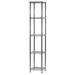 Shelving Inc. 14 d x 14 w x 72 h Chrome Wire Shelving with 5 Tier Shelves Weight Capacity 800lbs Per Shelf