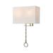 2 Light Wall Sconce in Transitional Style 17 inches Tall and 10 inches Wide-Polished Chrome Finish Bailey Street Home 2499-Bel-3826718