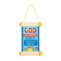 God Always Love Us Scroll Sign Craft Kit Craft Kits Sign Decoration Craft Kits Hanging Decor Craft Kits Other 12 Pieces Multicolor