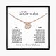 Talia-Rae Soulmate One Wish - Infinity Knot Necklace - Cubic Zirconia - 925 Sterling Silver - 18" Chain - 12mm x12mm Pendant (Rose Gold)