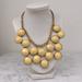 Kate Spade Jewelry | Kate Spade Connect Four Faceted Statement Necklace, Cream | Color: Cream/Gold | Size: Os