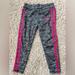 Adidas Bottoms | Adidas Girls Gray & Pink Striped Leggings 4t | Color: Gray/Pink | Size: 4tg