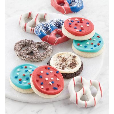 Buttercream Frosted Summer Cookies And Pretzels - ...
