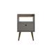 George Oliver Jolanka 1 - Drawer Nightstand Wood in Gray | 27.16 H x 17.71 W x 14.17 D in | Wayfair 350BA3BBC0DF4E449E497A48354C0862