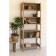 Loon Peak® Ermilo 78.5" H x 31.5" W Solid Wood Standard Bookcase Wood in Brown | 78.5 H x 31.5 W x 13 D in | Wayfair