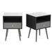 Latitude Run® 1 - Drawer Nightstand in Gray Wood in Brown/Gray | 21.8 H x 15.7 W x 13.7 D in | Wayfair B82DCD49CC5F4F87B32CC3FE2BB746C7