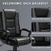 Inbox Zero Krysty Adjustable Executive Chair Upholstered in Black | 42.8 H x 33.5 W x 33.5 D in | Wayfair DF1EA16CE9984365836E72A5C41AC4AB