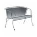 Woodard Briarwood Barrel Wrought Iron Garden Outdoor Bench Metal in Gray | 30 H x 44 W x 27.5 D in | Wayfair 400004-70