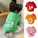 Waroomhouse Pets Clothes Anti-Deformed Comfortable Two-legged Skin-touch Universal Dress Up Polyester Cute Pattern Pet Shirt for Autumn