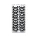 Multipack 8D Eyelashes Lashes False 10 Pack Volume Wispy Eyelashes Pairs Eye Lashes Dramatic Eye Style Big Lashes 30mm Car Lashes for Headlights for Any Car Mixed 3d False