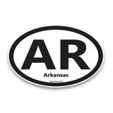 Magnet Me Up AR Arkansas US State Oval Magnet Decal 4x6 In Vinyl Automotive Magnet