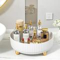 Lazy Susan Makeup Perfume Organizer Rotating Turntable Organizer for Cabinet Bathroom Vanity Tray Organizer with Large Capacity