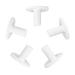 5Pcs Durable Rubber Golf Mat Tees Holder For Golf Driving Range Tee Practice Tools White - 38mm