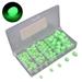 100Pcs Soft Luminous Fishing Beads Set Multi Size Round Beads Fishing Lures Fishing Tackle Tools