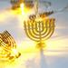 10 LED Chanukah Hanukkah String Party Light Decors Candlestick Battery Operated LED For Home Lamp Decorations Yellow