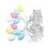 Pianpianzi Holiday Bright Lights Multi Led Hanukkah Lights Outdoor Led Rope Lights Plug in Operated Eggs&Rabbit Party String Lamps Battery Home Decor Lights Easter Wire Light LED light